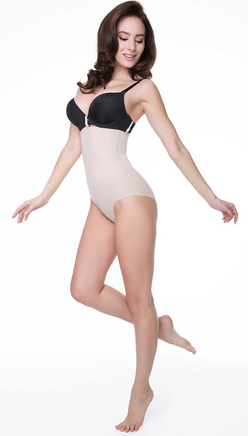 Труси коригуючі з високою талією і бретелями JULIMEX 251 EXTRA! WYSOKA TALIA