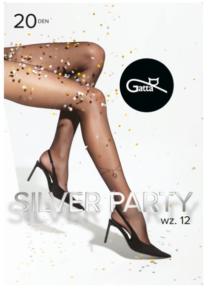 Колготки з візерунком GATTA SILVER PARTY W.12 4