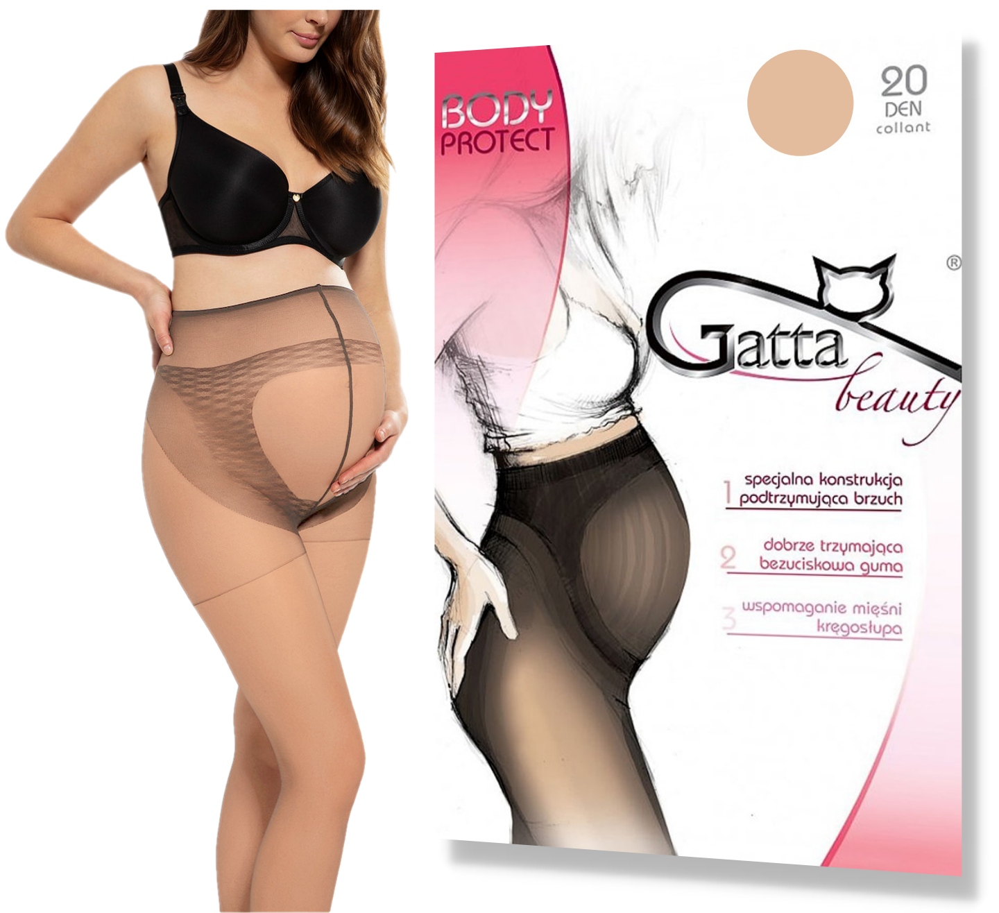 Колготки для вагітних Gatta BODY PROTECT 20