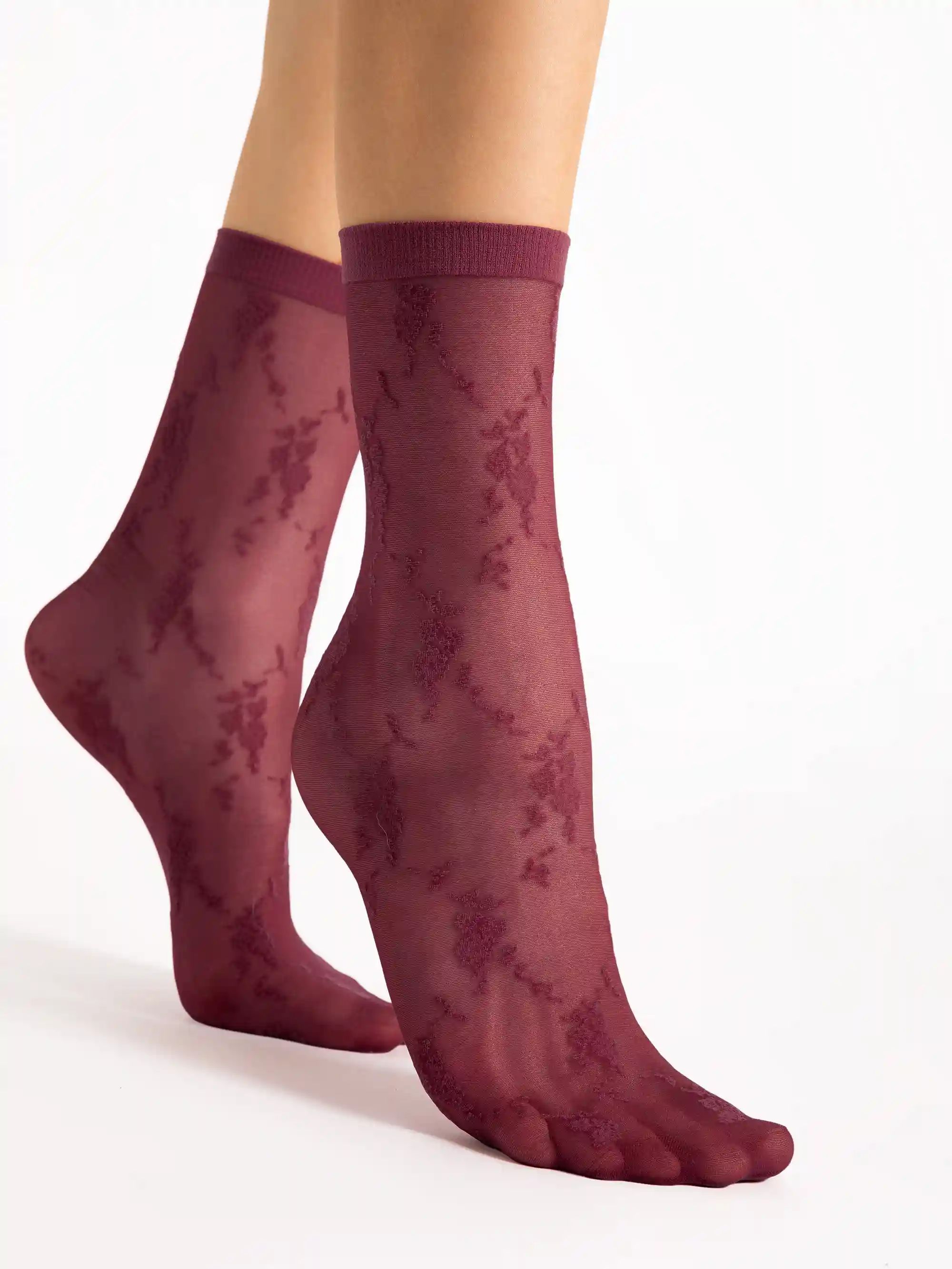 Жіночі гладкі шкарпетки Fiore rosa 20 den one size