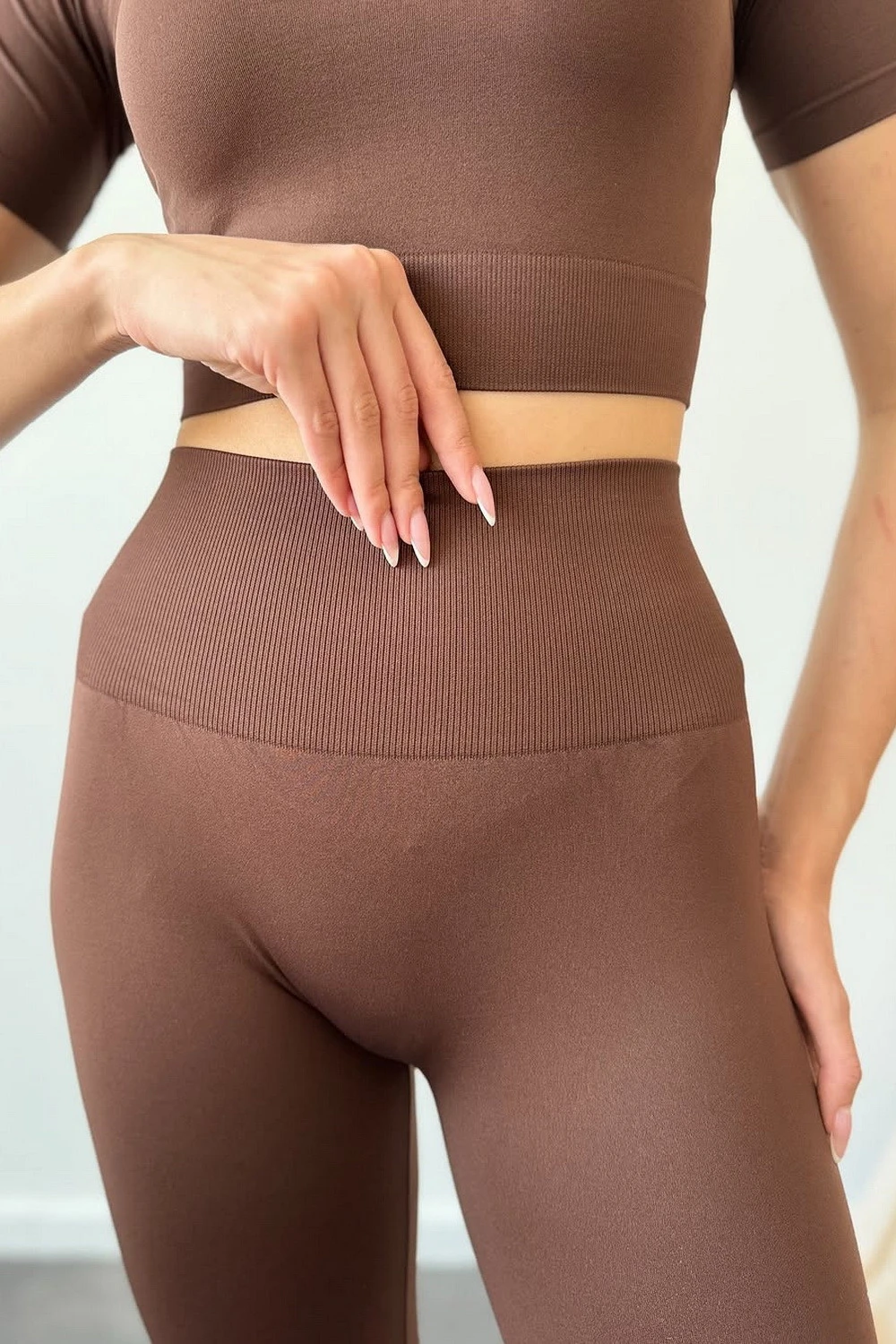 Легінси жіночі Спортивні безшовні із широким поясом giulia leggings energy S/M