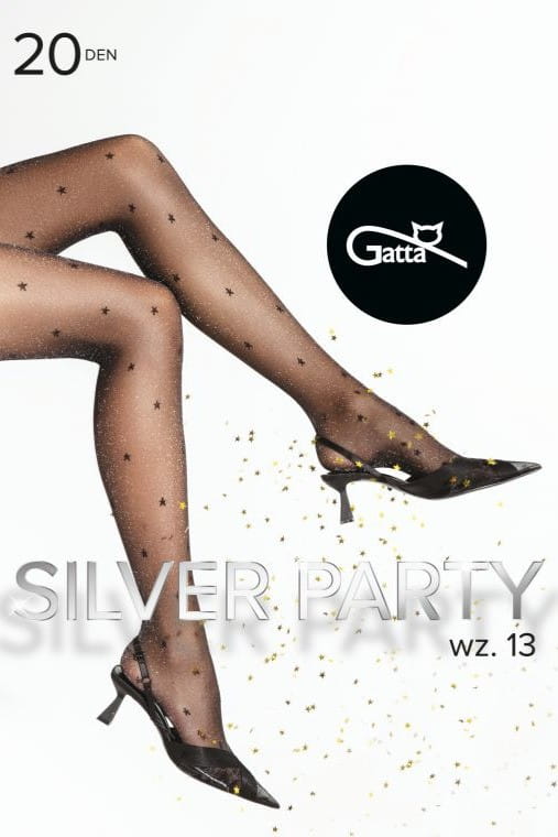 Колготки з візерунком GATTA SILVER PARTY W.13 4