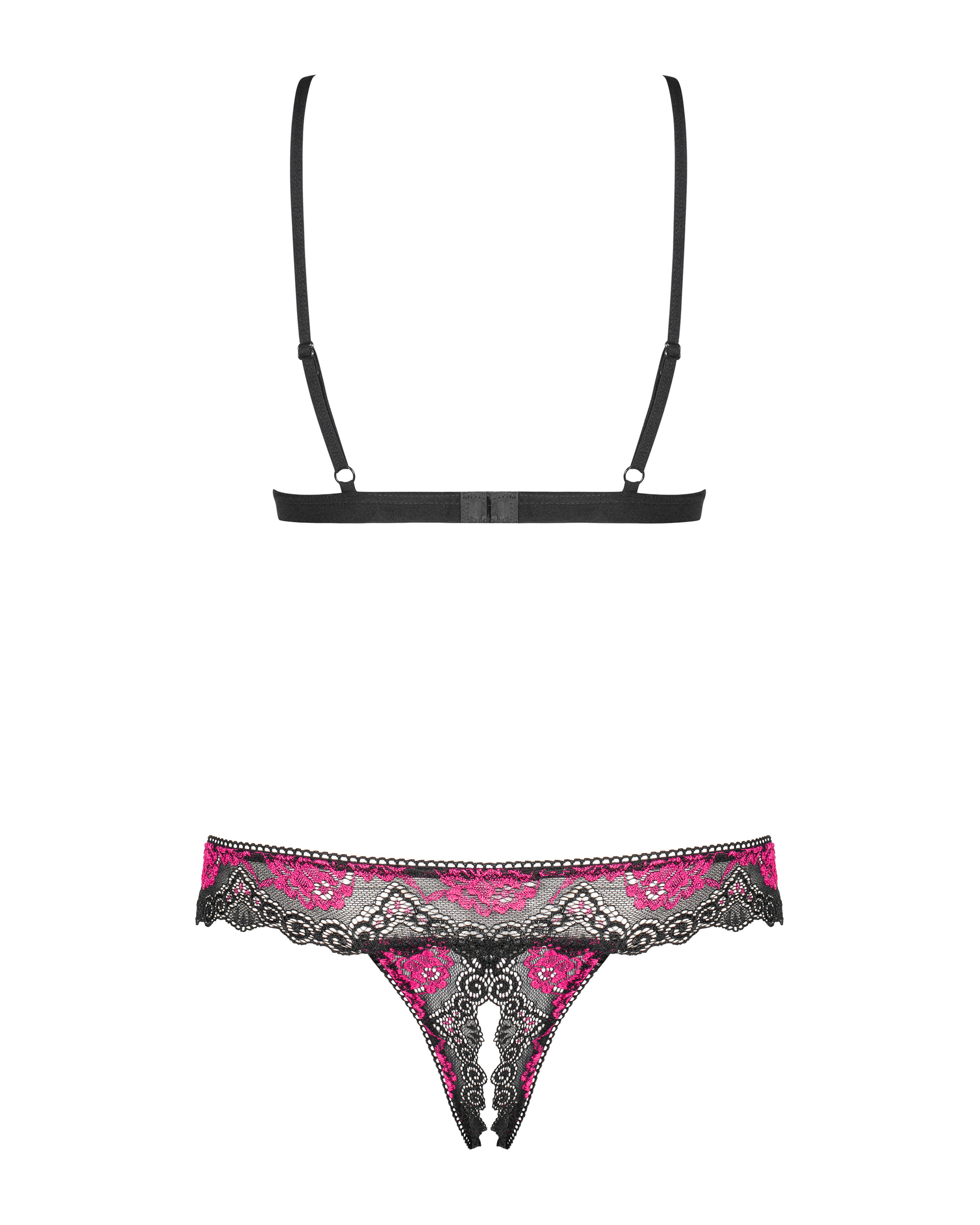 Комплект obsessive Tulia set otwarty XS/S