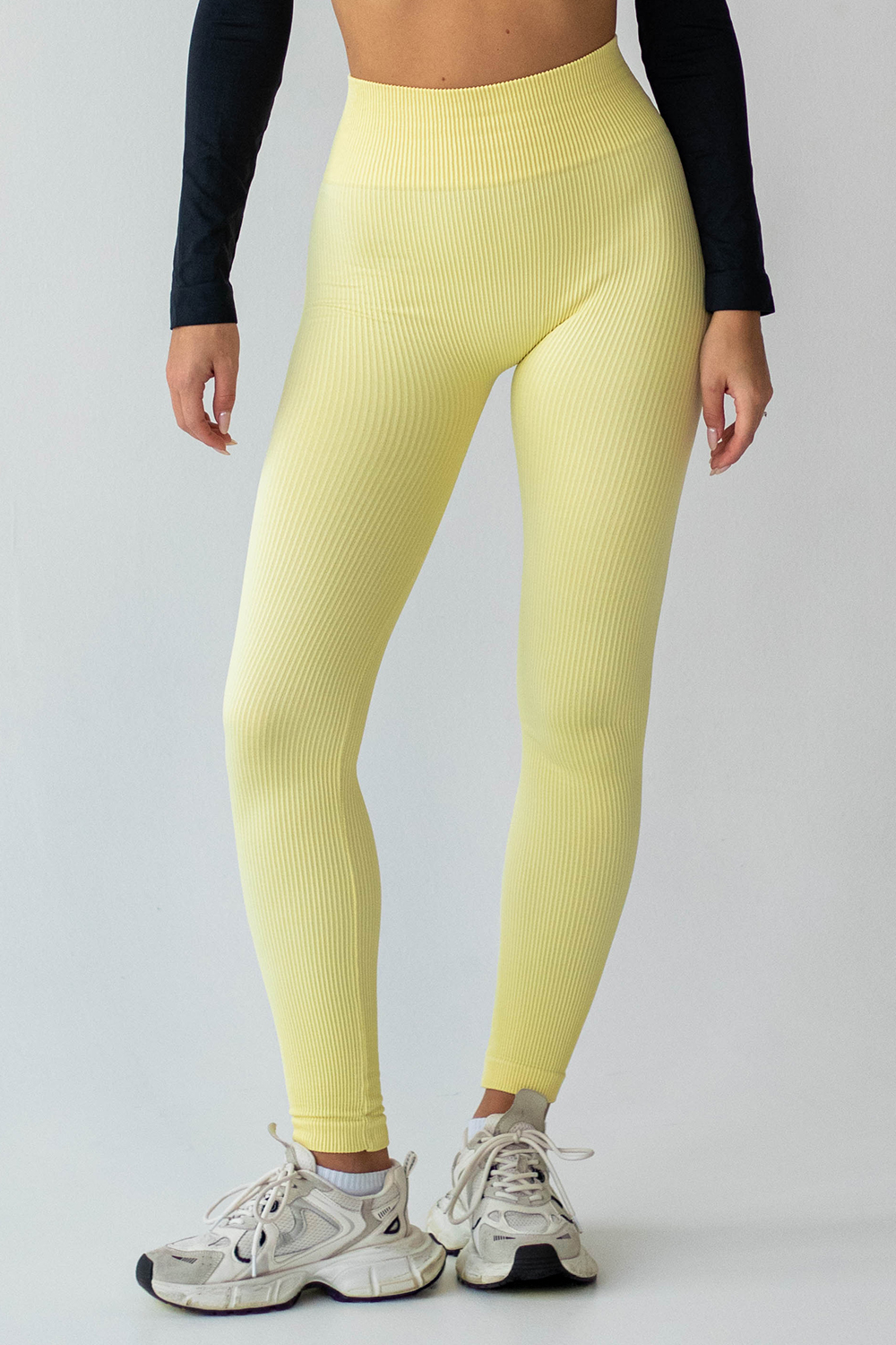 Легінси жіночі в рубчик з моделюючим швом FLEXIT FLEXING LEGGINGS POWER XXS/XS