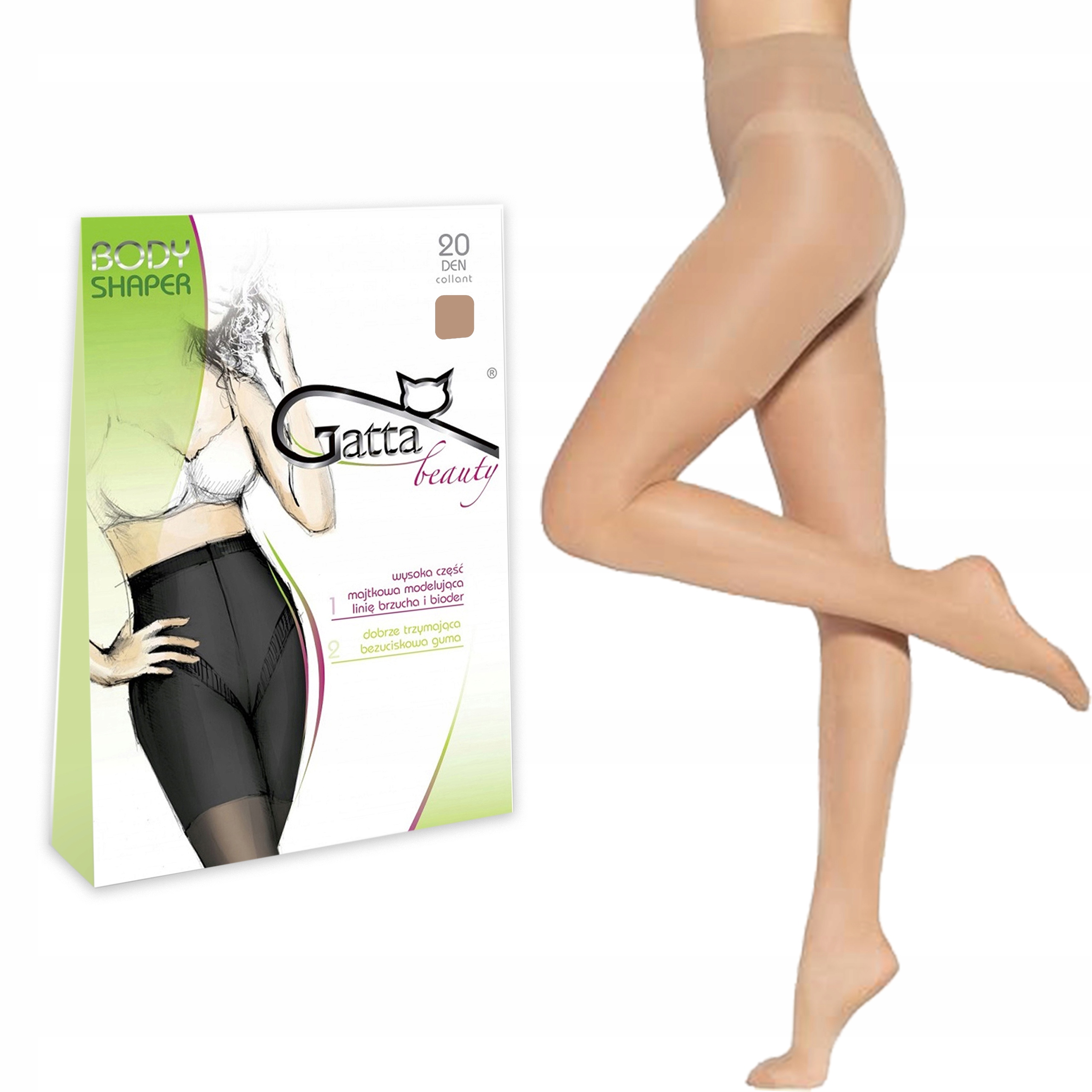 Класичні жіночі колготки gatta BODY SHAPER 20 5-XL