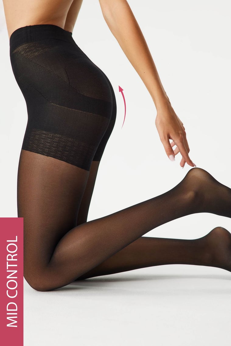 Корекційні жіночі колготки з моделюючими шортами gabriella push up 40 den 2