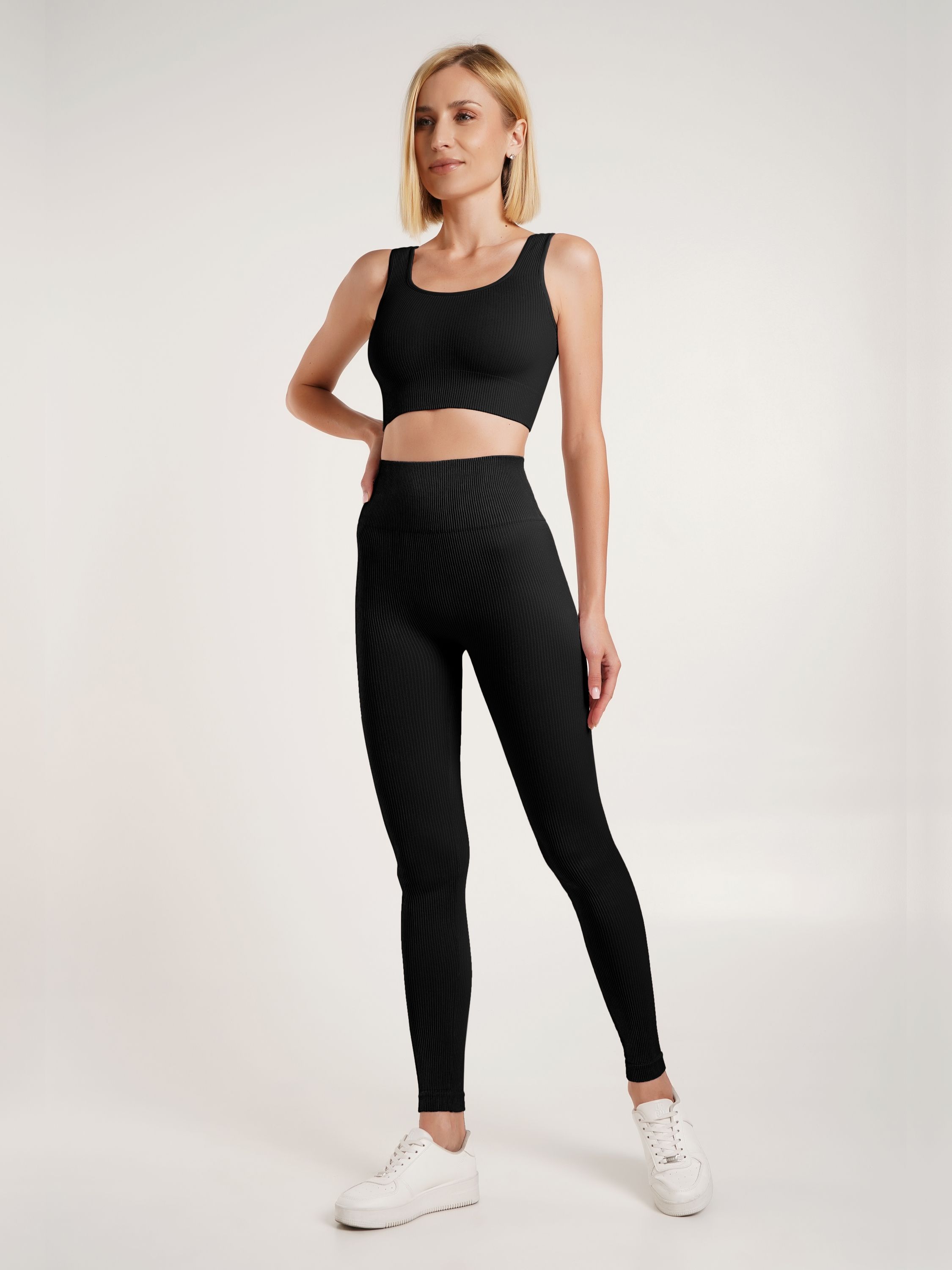 Легінси жіночі в рубчик з пуш-ап giulia leggings rib S/M