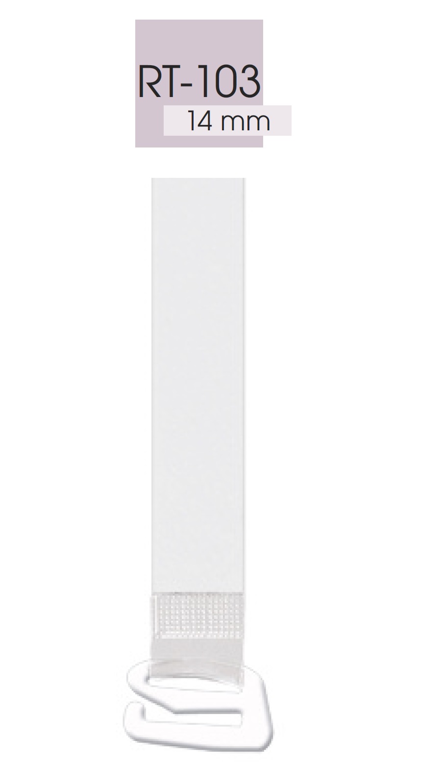 Бретели для бюстгальтера силіконові JULIMEX RT-103 SILIKON 14MM METAL one size