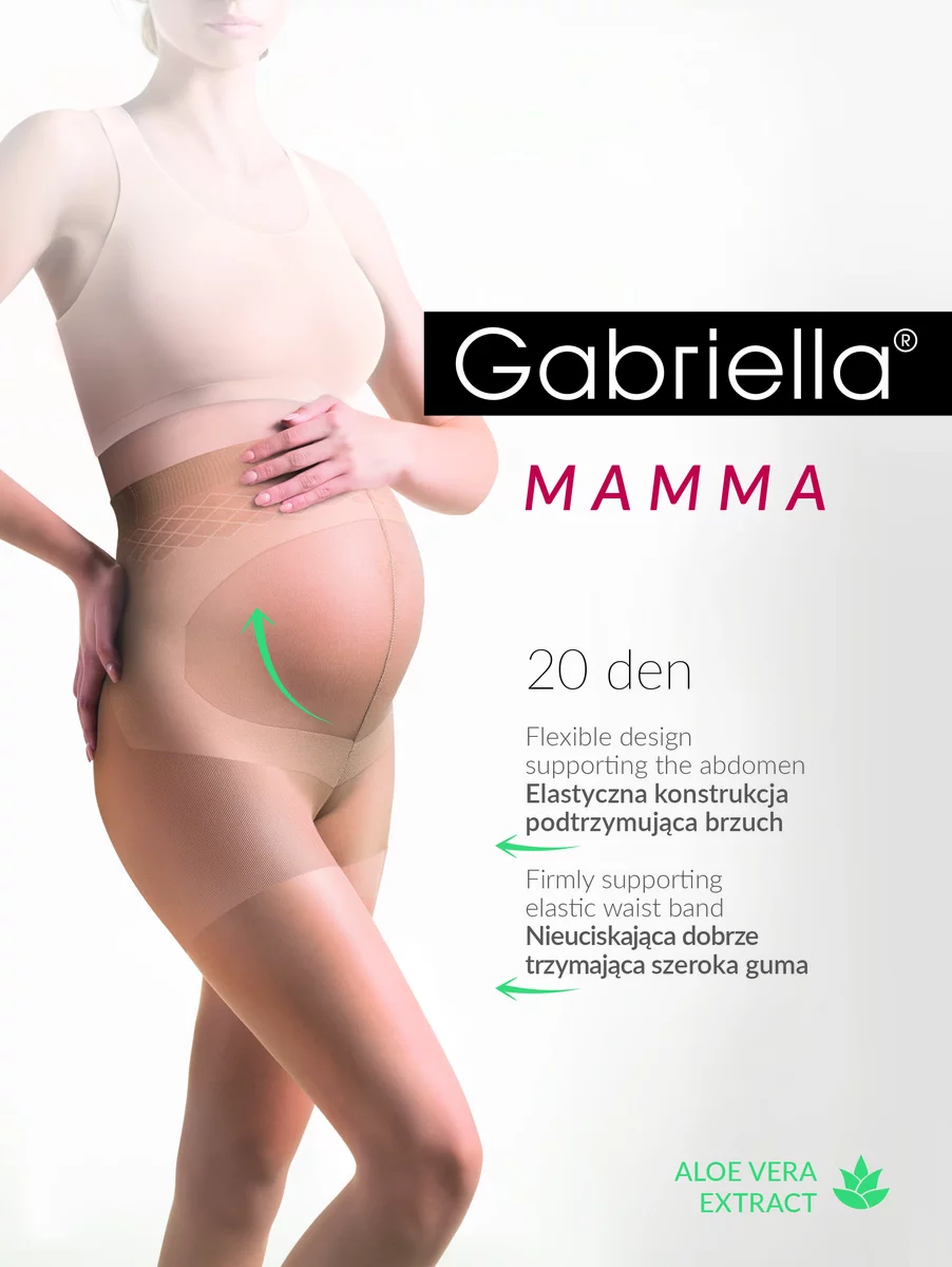 Жіночі колготки для вагітних gabriella mamma 20 den 5