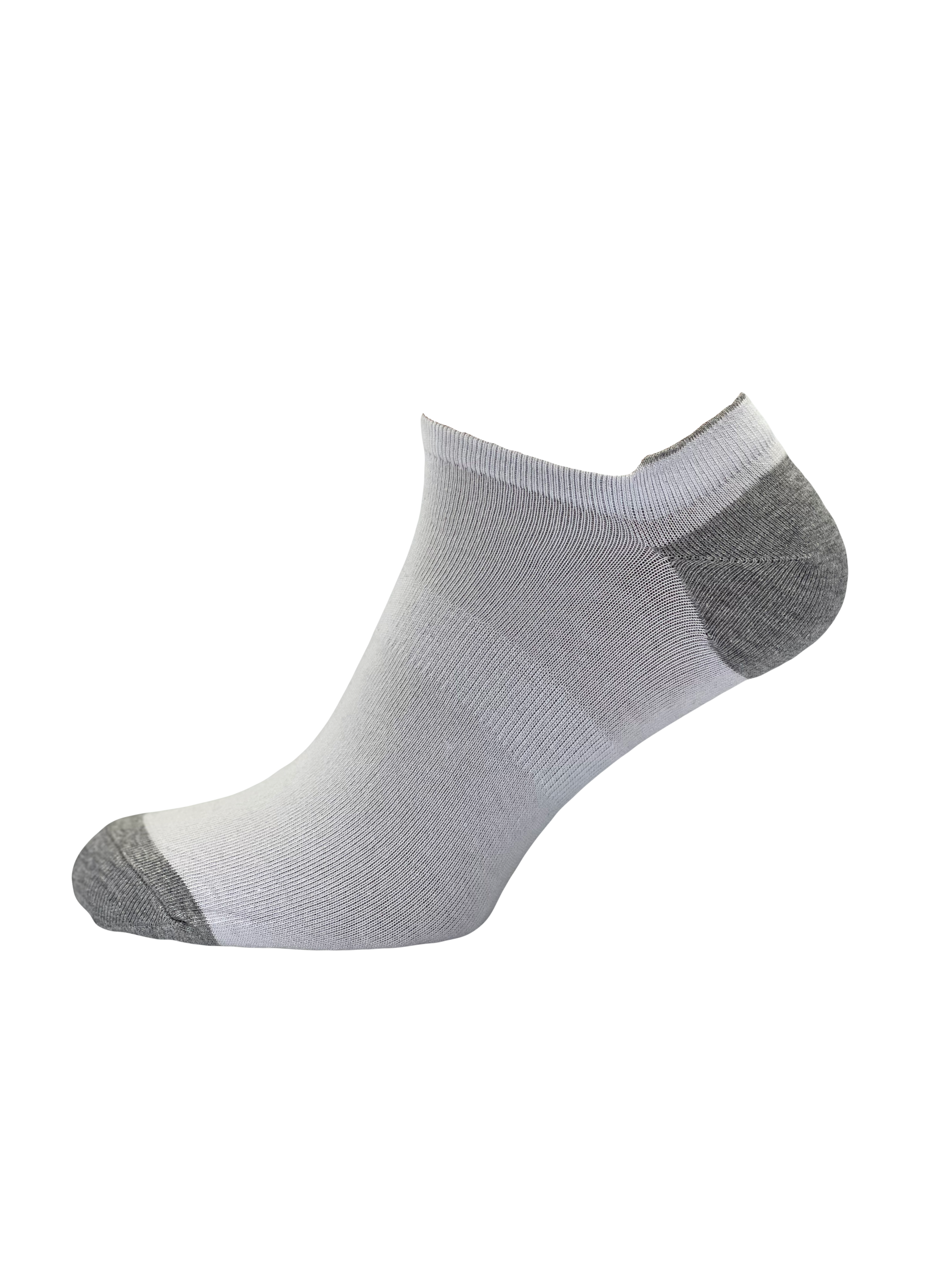 Шкарпетки чоловічі MS M0209S (ультракороткі), р.42-43, 00 білий-сірий