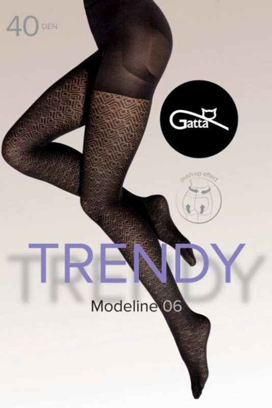Колготки з візерунком Gatta MODELINE 40 WZ 06 XL 5