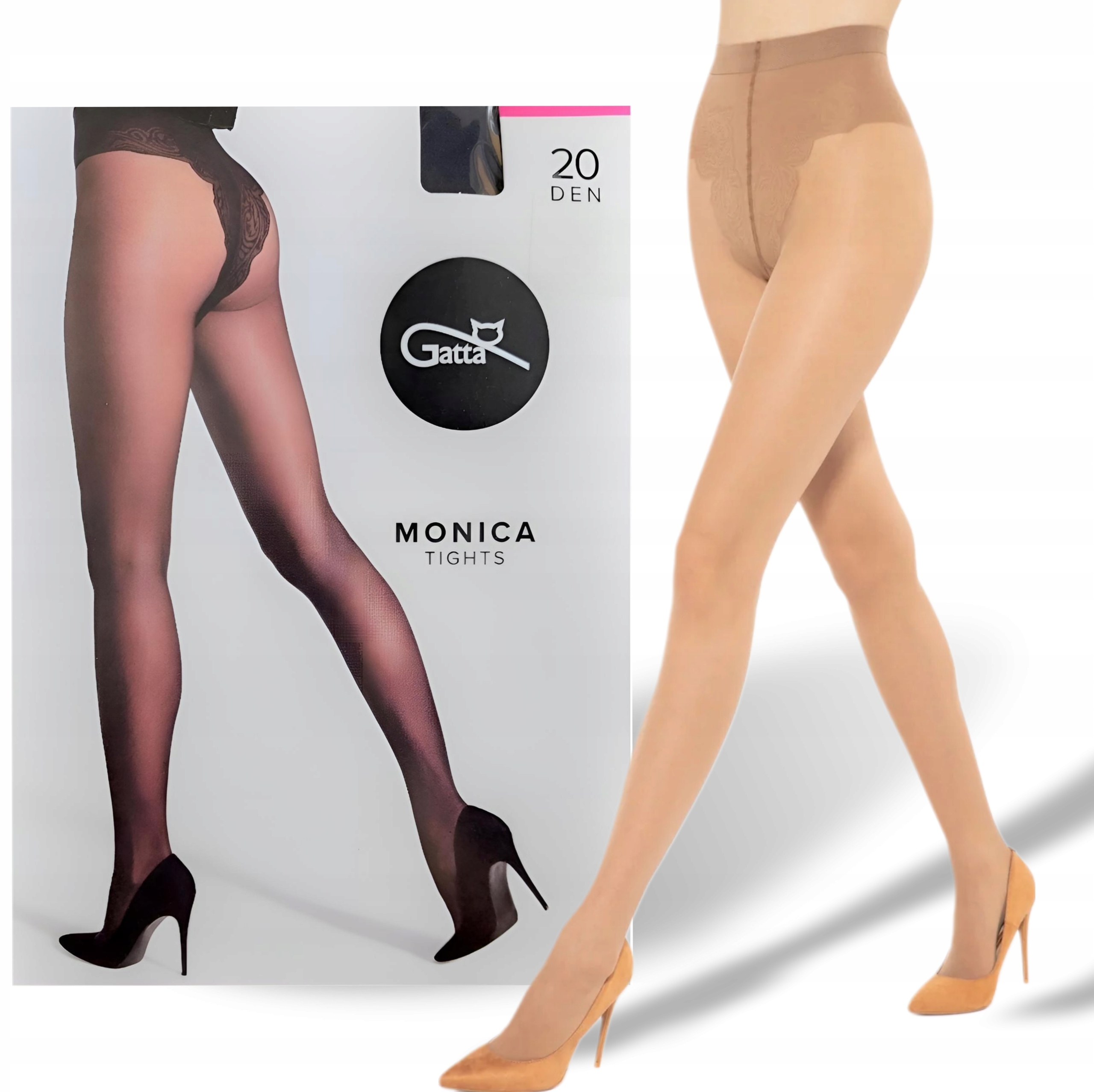 Класичні жіночі колготки gatta MONICA 20 XL 5