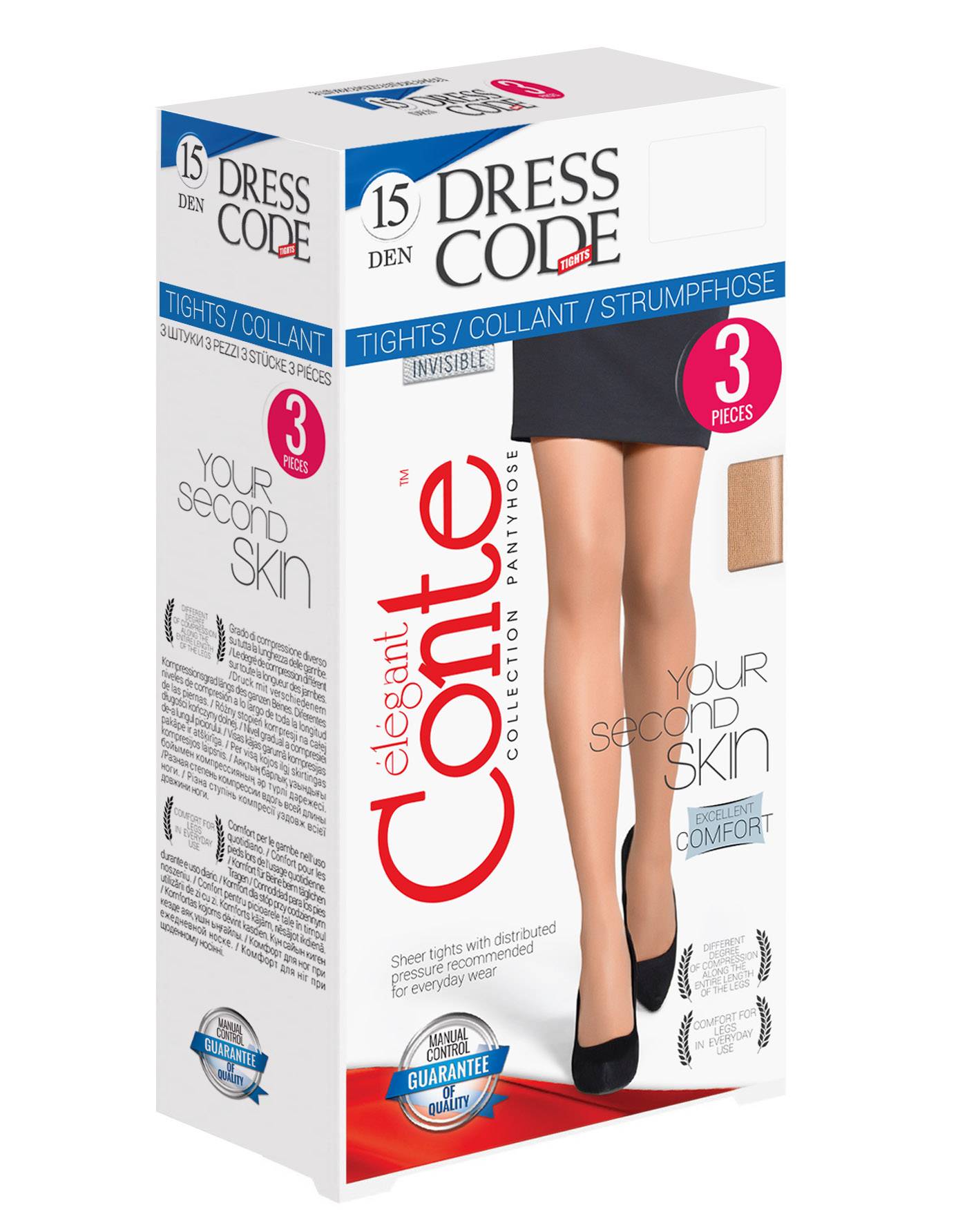 Класичні жіночі колготки жін. DRESS CODE 15, р.2, Bronz