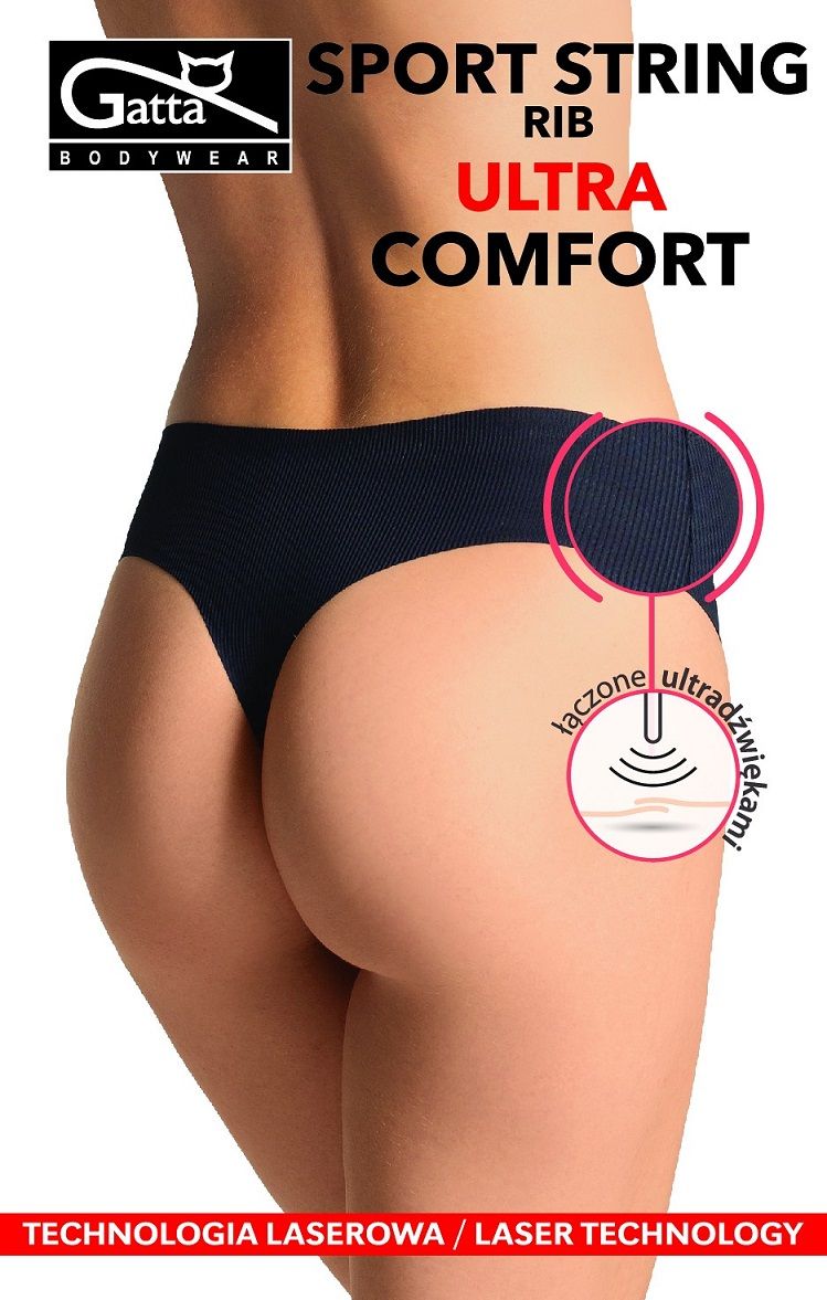 Стрінги жіночі труси GATTA SPORT STRING RIB ULTRA COMFORT