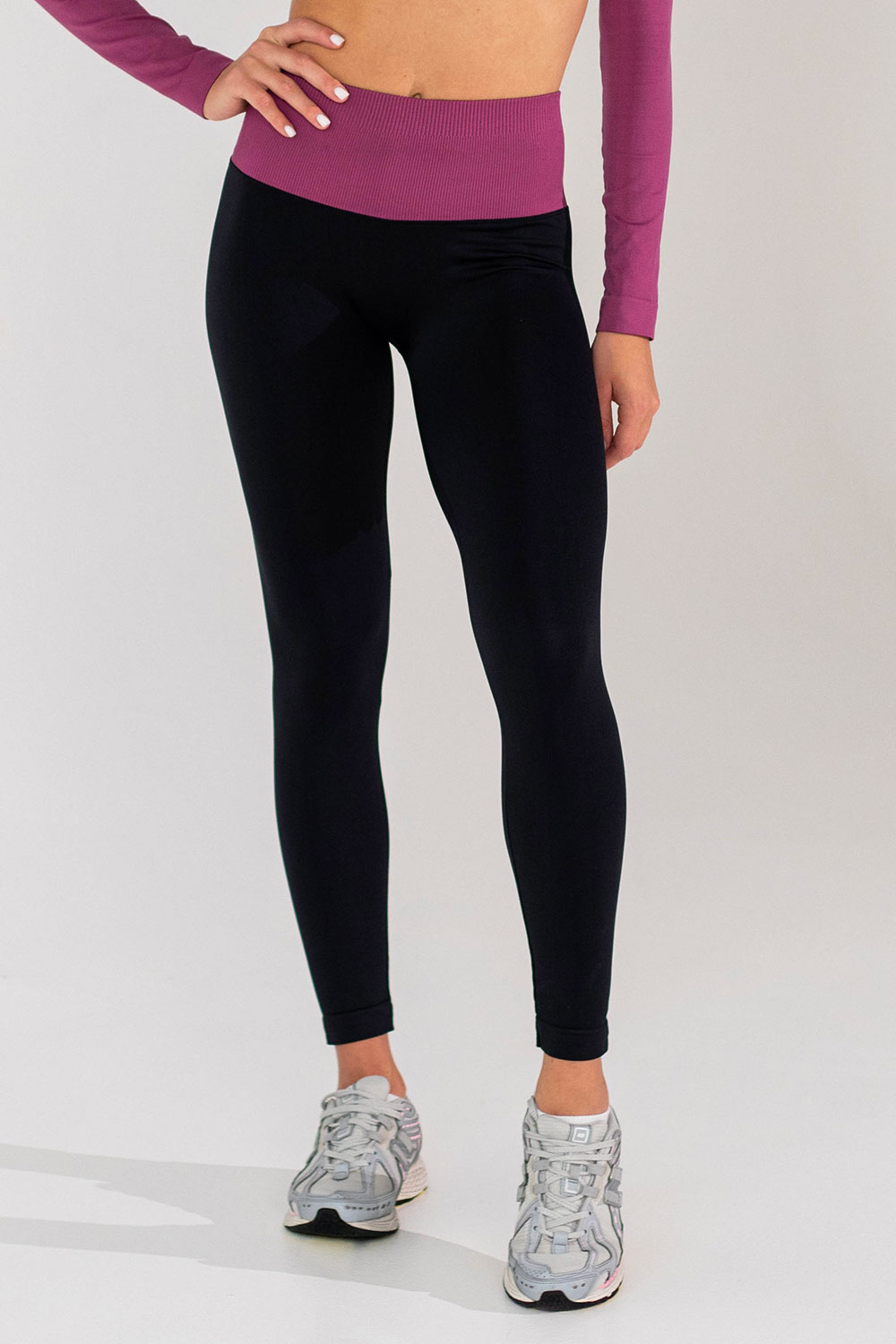 Легінси жіночі з широкою резинкою та моделюючим швом FLEXIT FLEXING LEGGINGS GLAM S/M