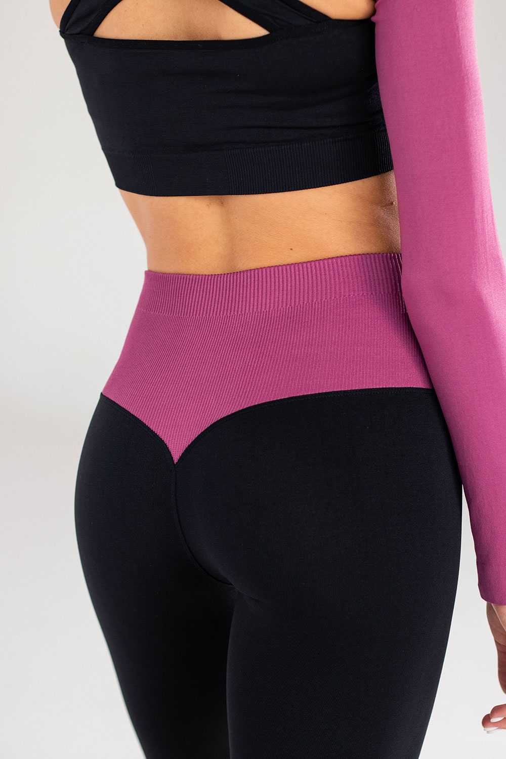 Легінси жіночі з широкою резинкою та моделюючим швом FLEXIT FLEXING LEGGINGS GLAM S/M