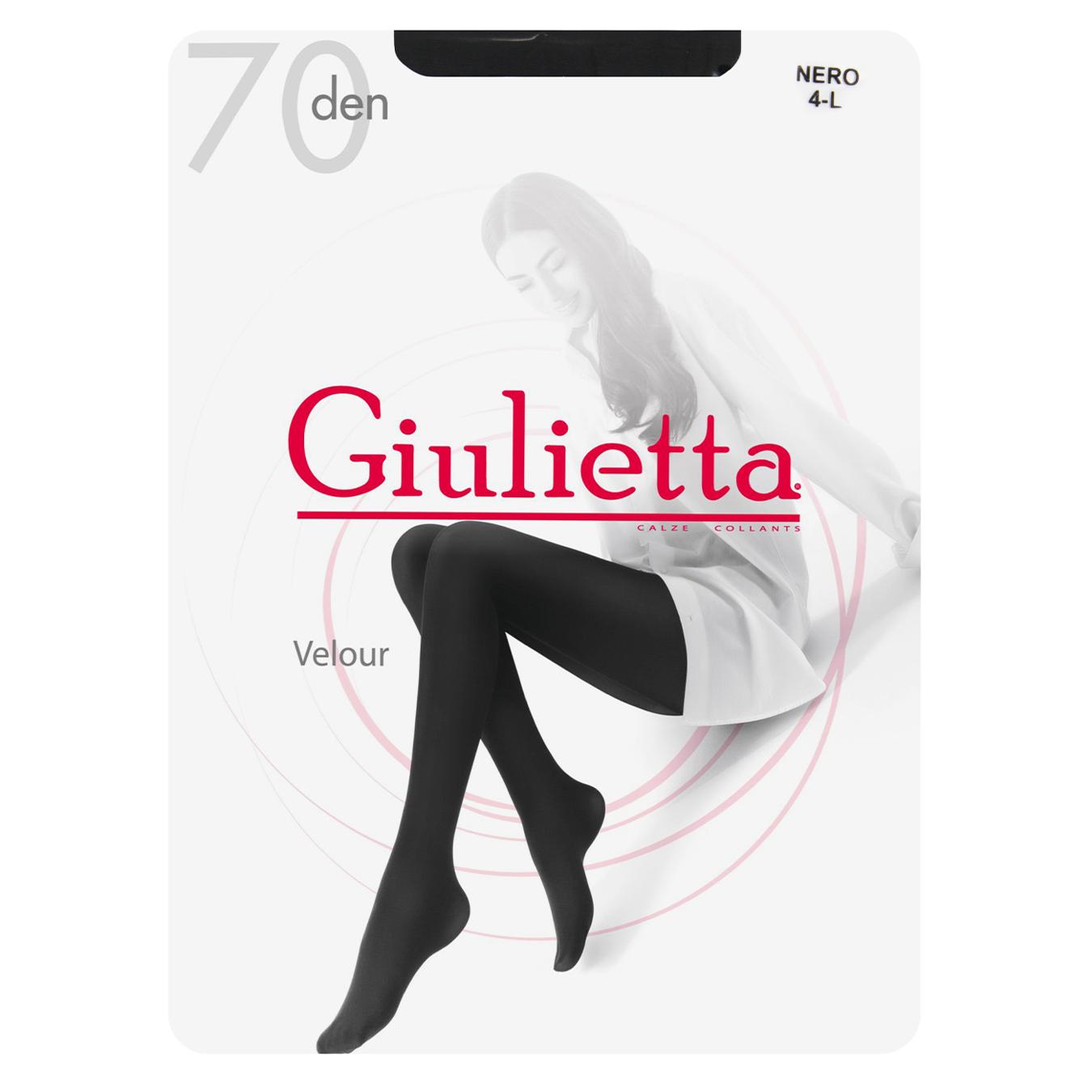 Класичні жіночі колготки giulietta velour 70 den 4