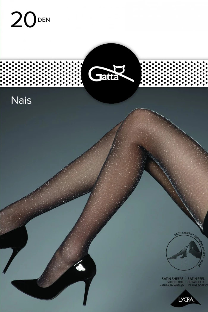 Жіночі колготки з люрексом gatta nais 3