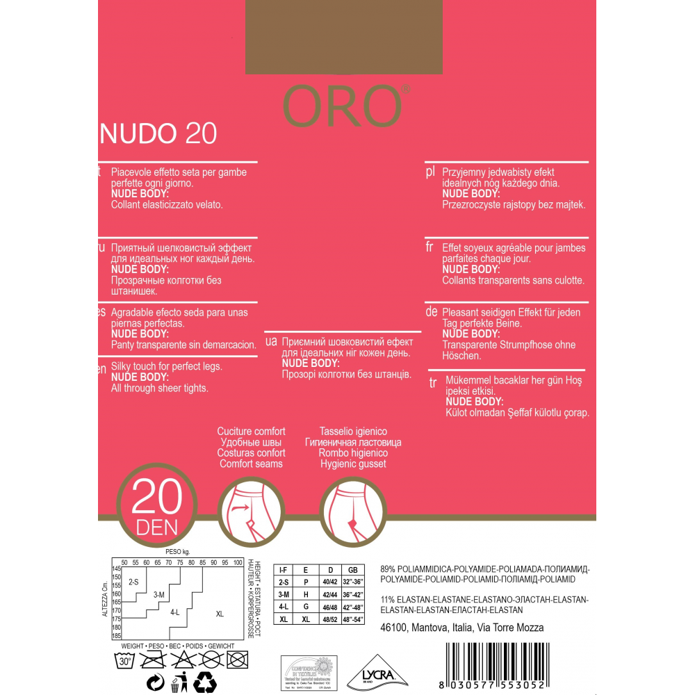 Колготки жіночі ORO NUDO 20 DEN visone 4