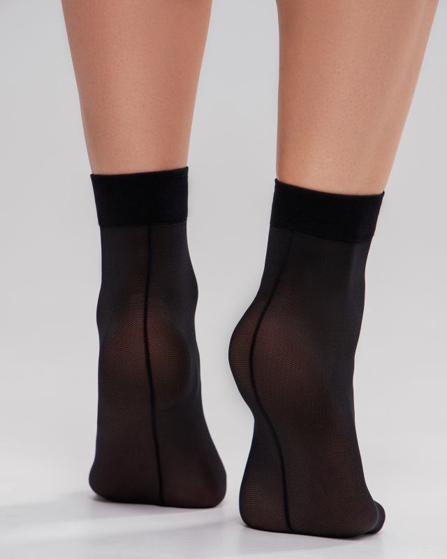 Жіночі гладкі шкарпетки зі швом giulia microtulle chic socks 40 den one size