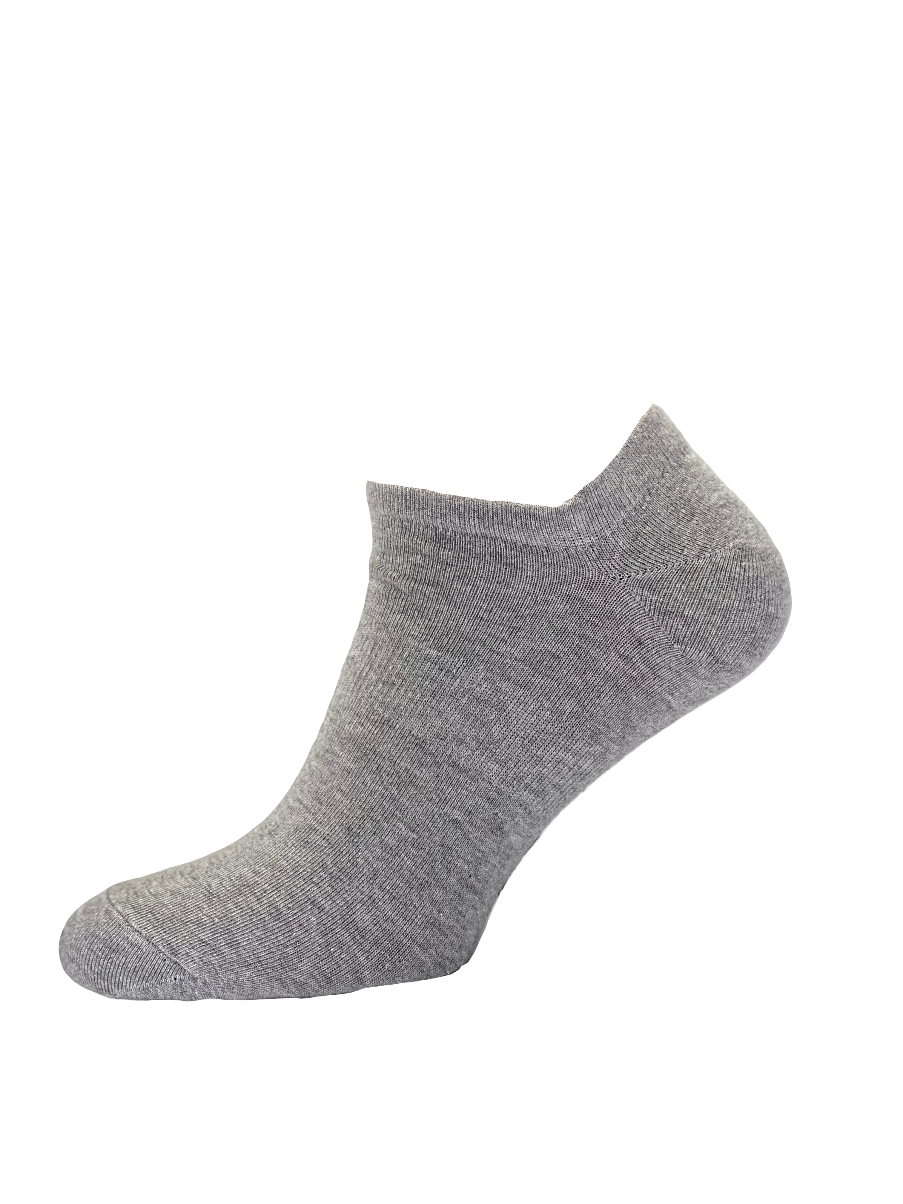 Шкарпетки чоловічі MS M0209S (ультракороткі), р.44-45, 00 сірий меланж