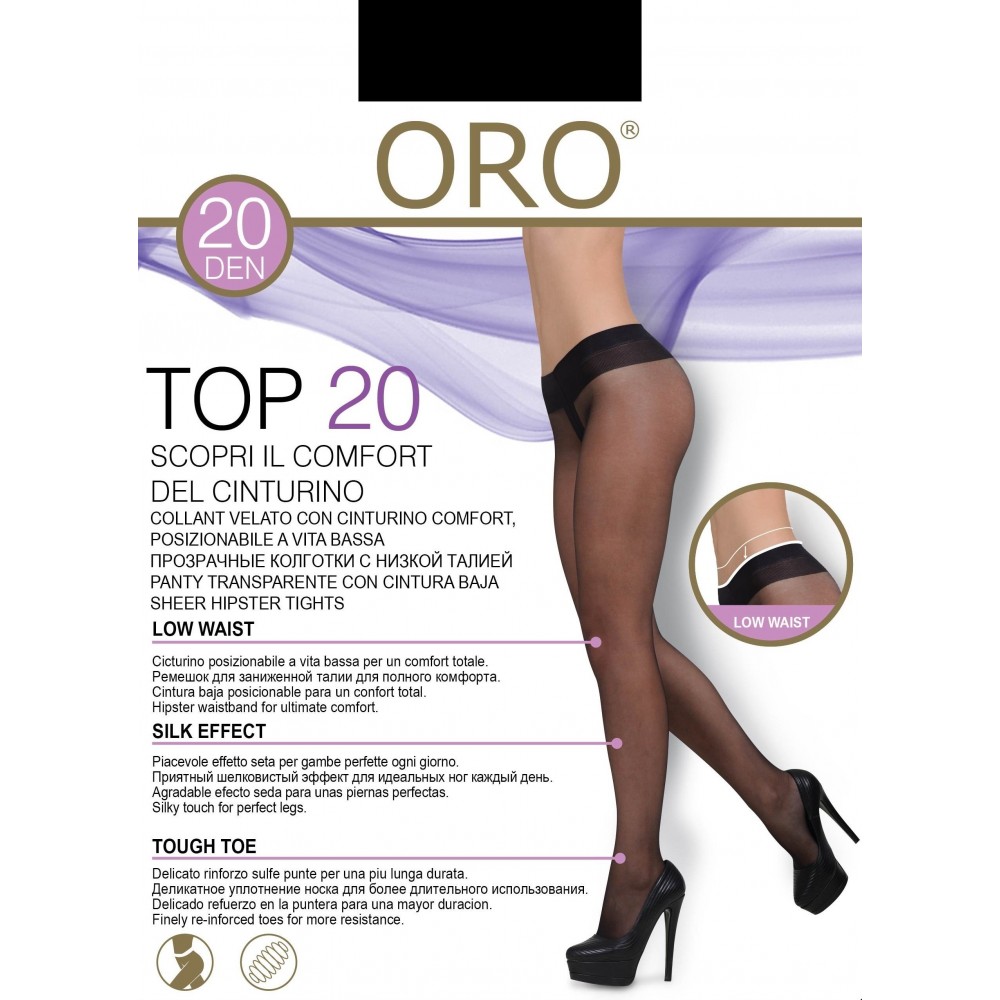 Колготки жіночі ORO TOP 20 DEN nero 3