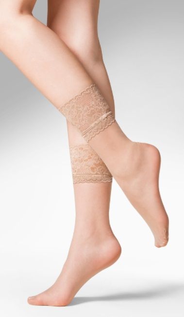 Жіночі гладкі шкарпетки Gabriella Kala beige one size