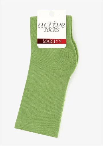 Жіночі гладкі шкарпетки Marilyn Forte 58 intense verde 36-40