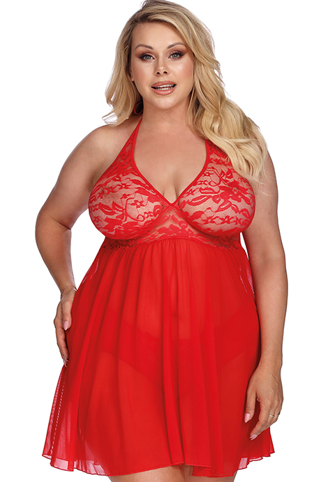 Комбінація anais Pandora Красный 5XL/6XL(XXL+)