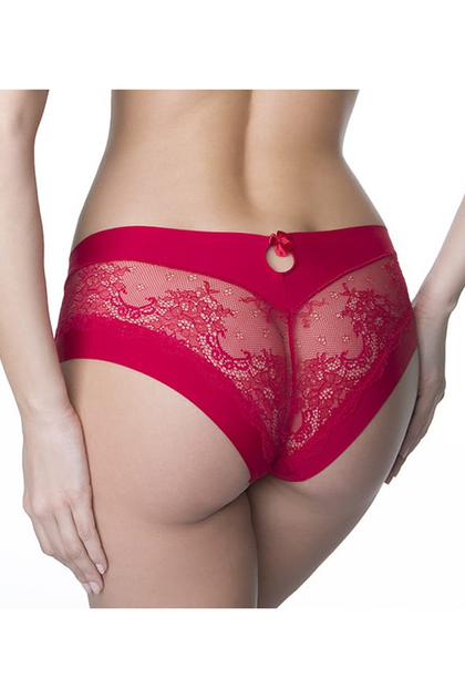 Шорти жіночі труси хіпстери ORO 2255 Kiss rosso XL