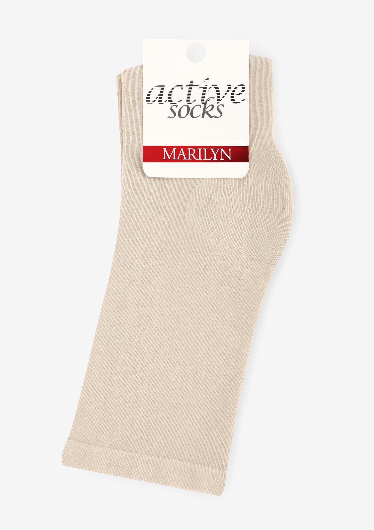 Жіночі гладкі шкарпетки Marilyn Forte 58 ecru 36-40