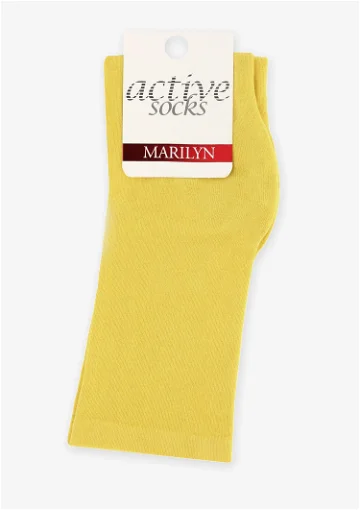 Жіночі гладкі шкарпетки Marilyn Forte 58 intense limone 36-40