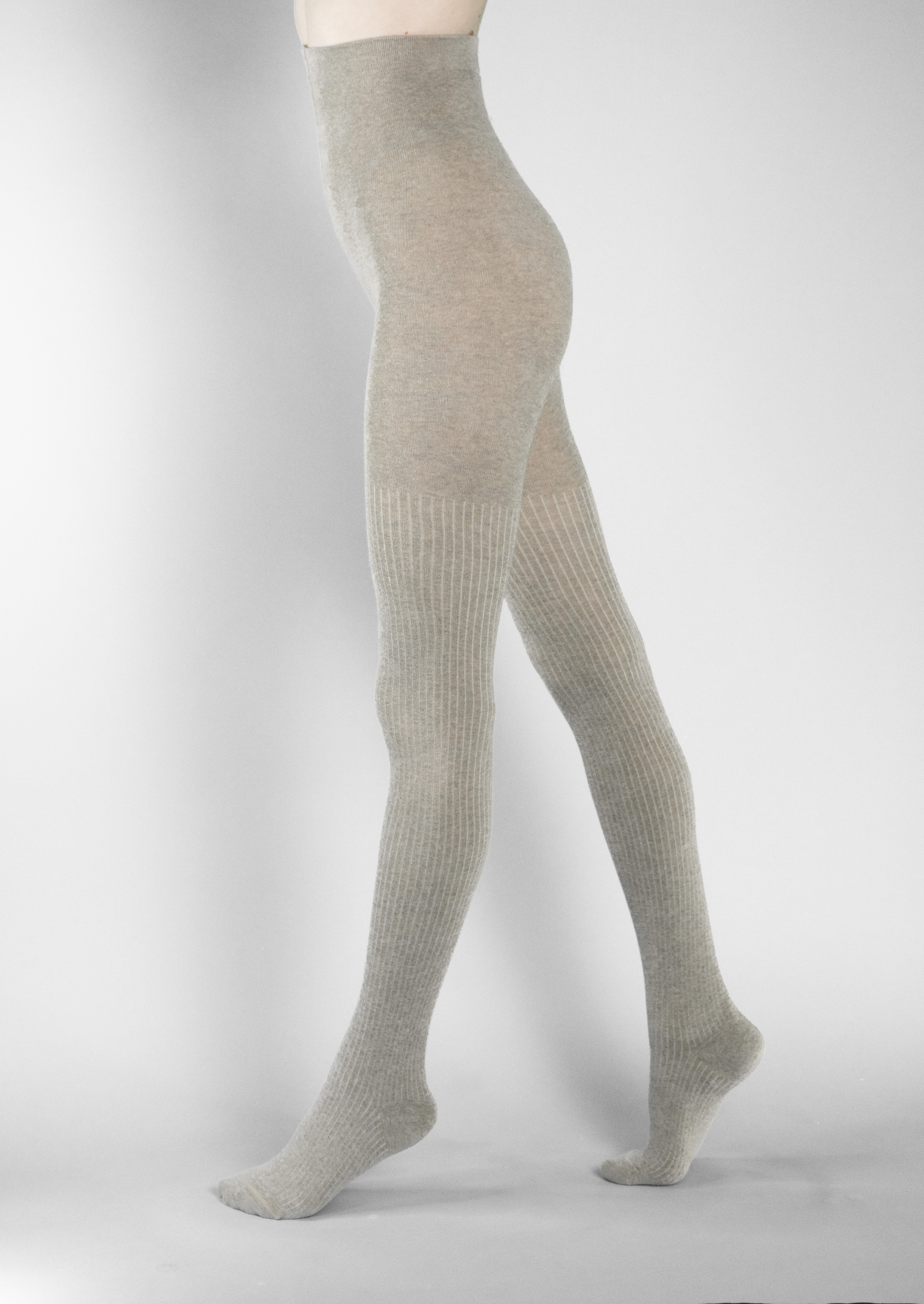 Колготки жін. бавовняні EL COTTON 300 "рубчик", р.3, ecru