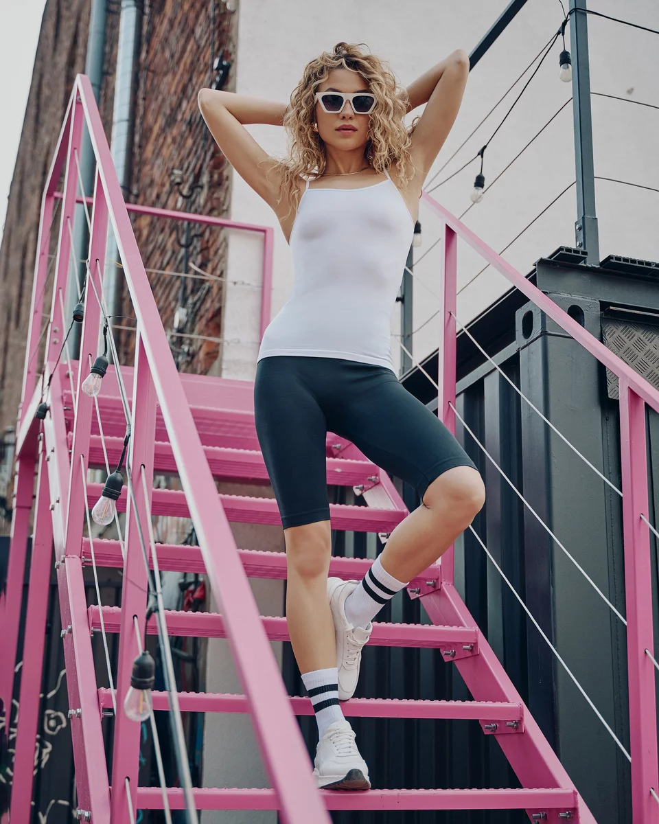 Жіночі безшовні велосипедки gabriella leggings track shorts seamless L/XL