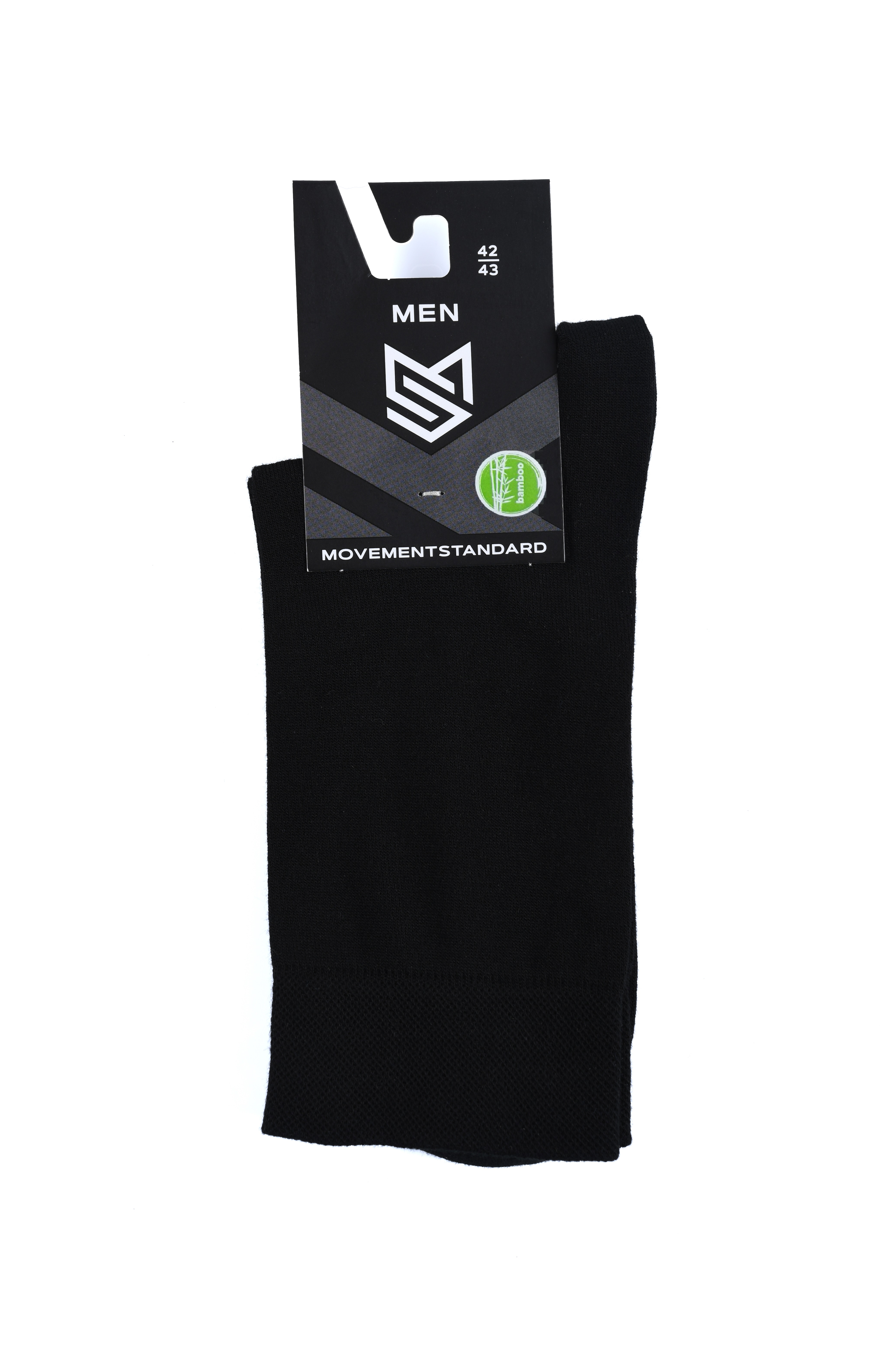 Шкарпетки чол. MS M0202S (бамбук), р.44-45, 00 чорний