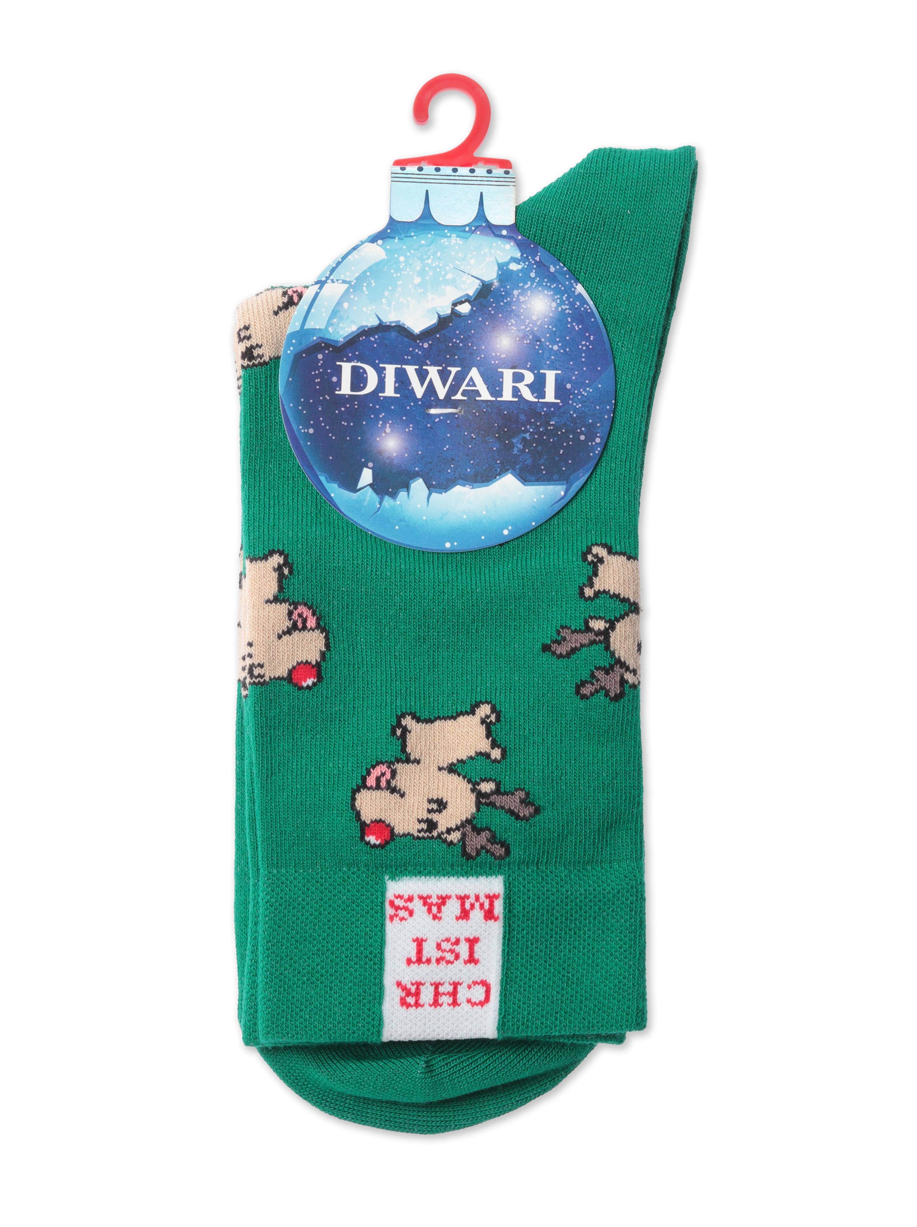 Шкарпетки чол. DW NEW YEAR 21С-71СП, р.27-29, 649 зелений