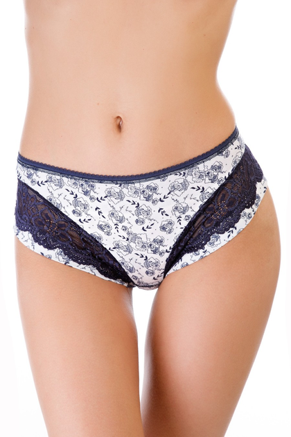 Шорти жіночі труси хіпстери ORO 2255 Kiss blu bianco S