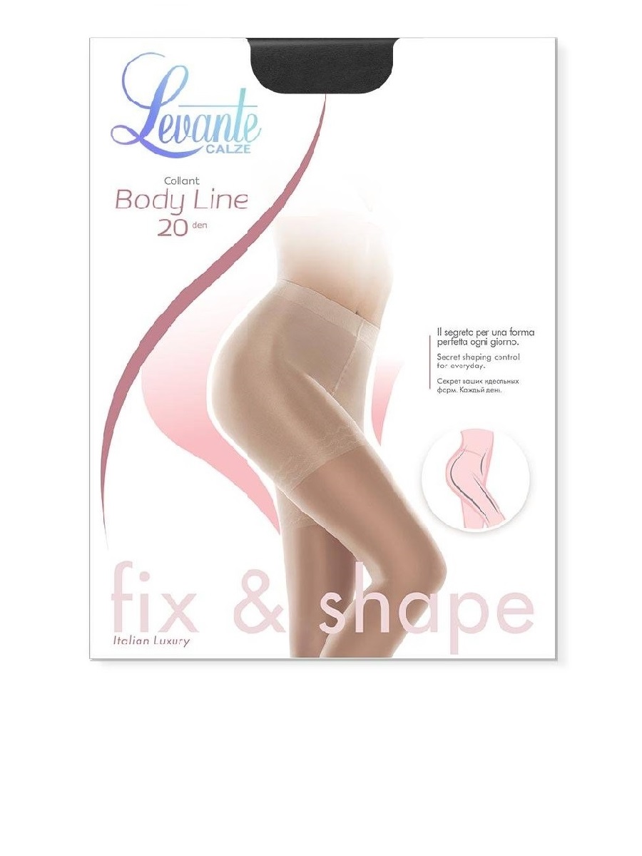Корекційні жіночі колготки жін. LEV BODY LINE 20 L0153K, р.4, naturel
