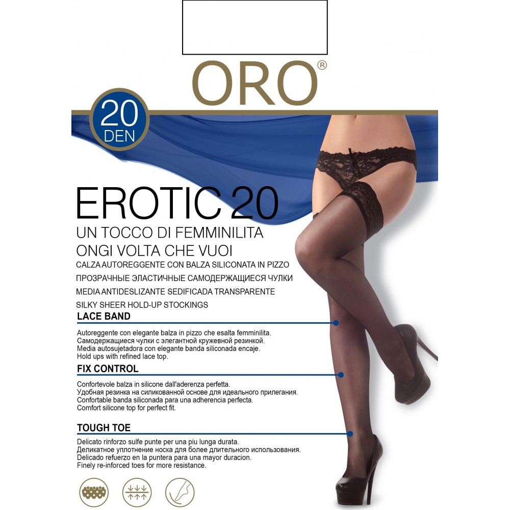 Панчохи жіночі ORO EROTIC 20 DEN bianco 5/6