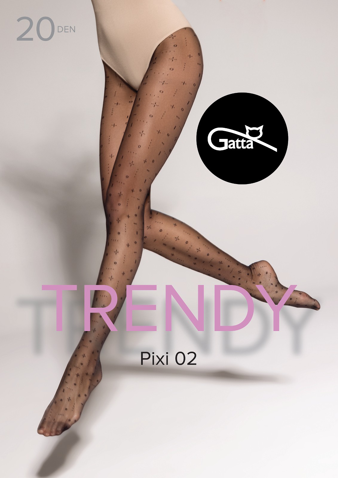 Жіночі колготки з узором gata pixi 02
