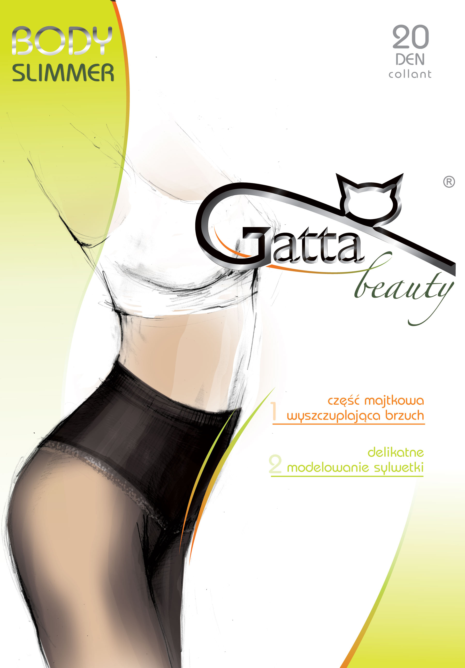 Класичні жіночі колготки gatta BODY SLIMMER 20