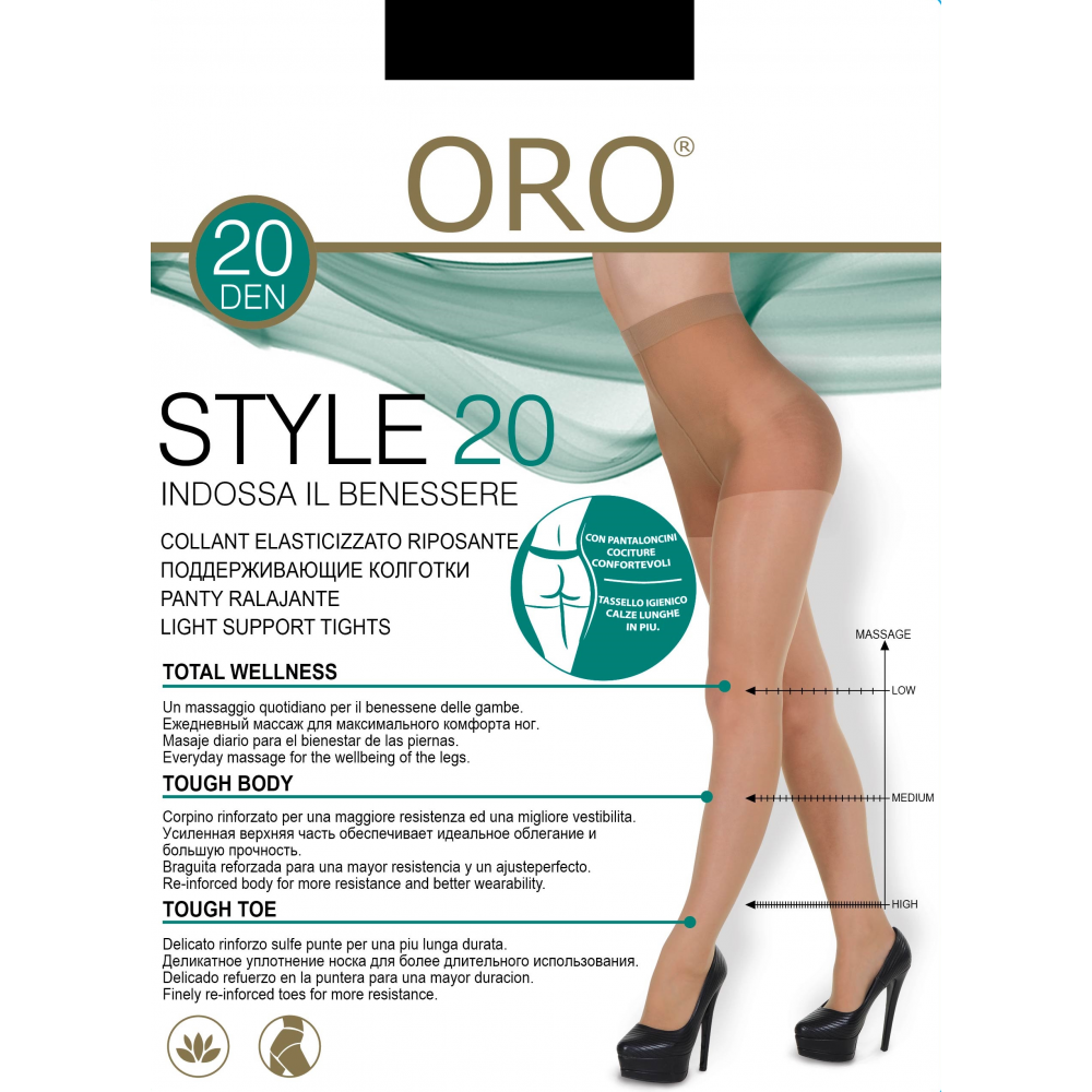Колготки жіночі ORO STYLE 20 DEN nero 5