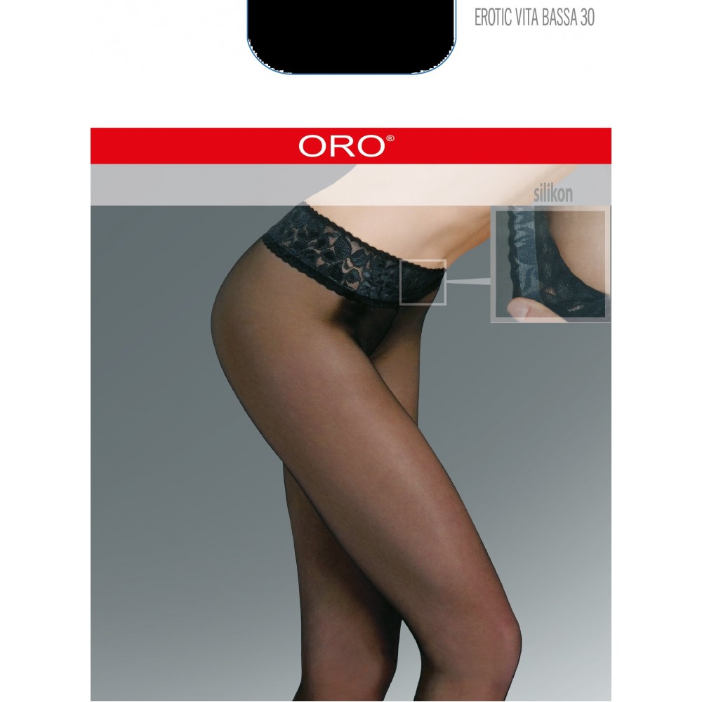 Колготки жіночі ORO EROTIC TOP 30 DEN nero 2