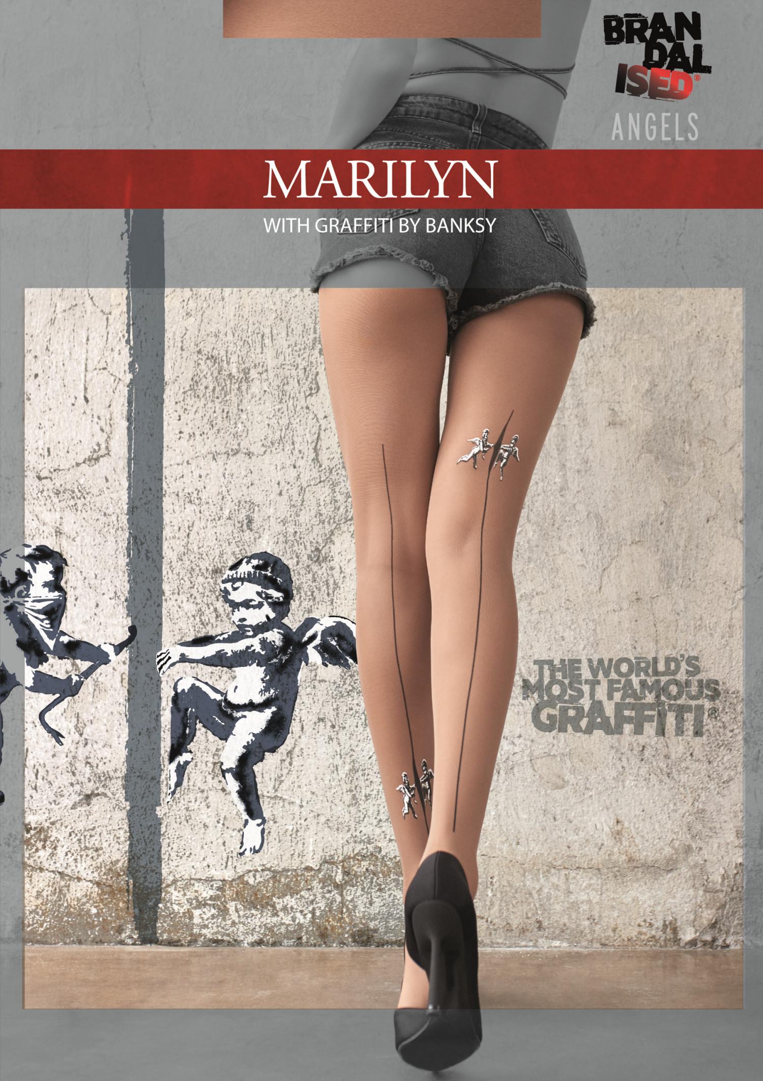 Жіночі колготки Marilyn banksy angels 1/2