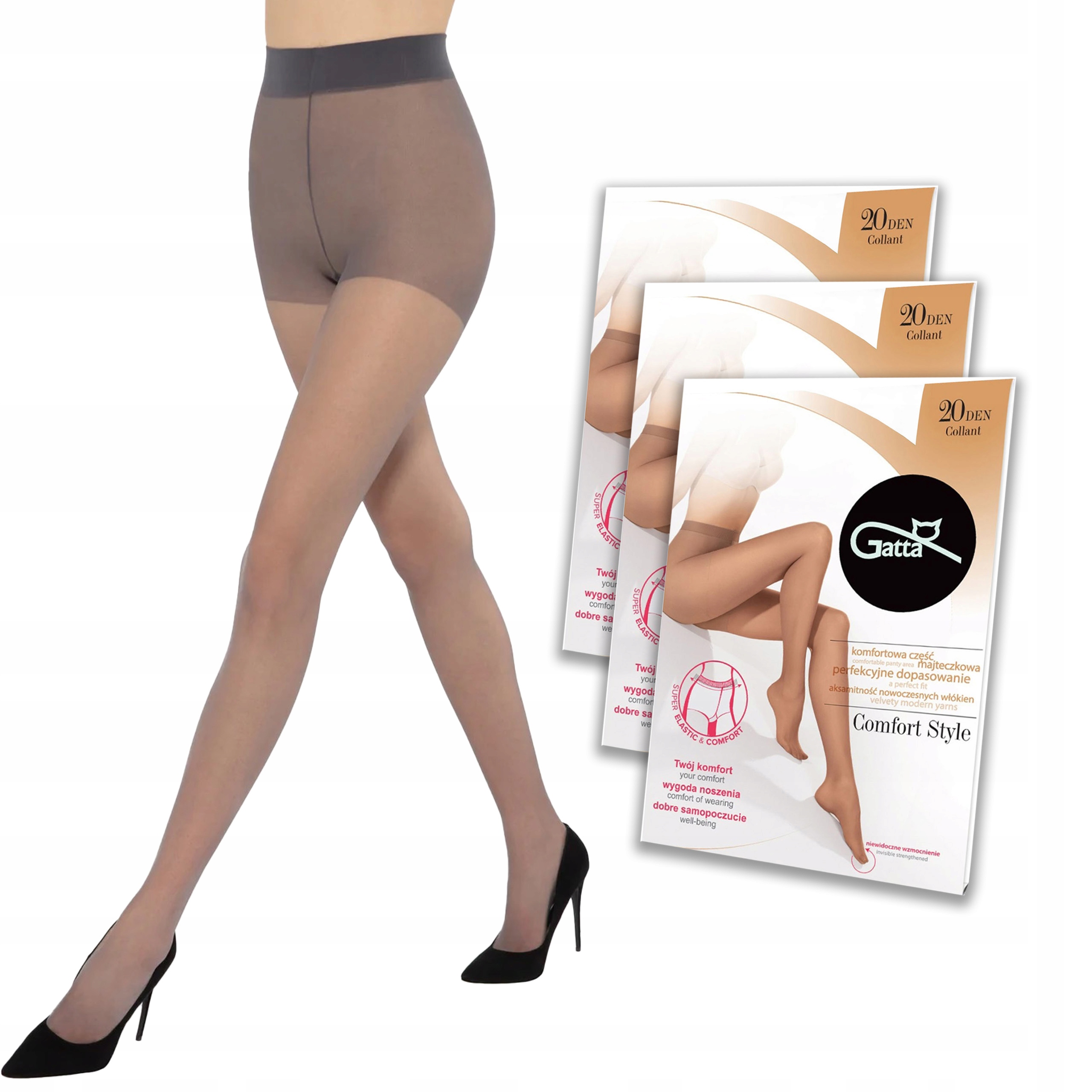 Класичні жіночі колготки gatta COMFORT STYLE 20 XL 5