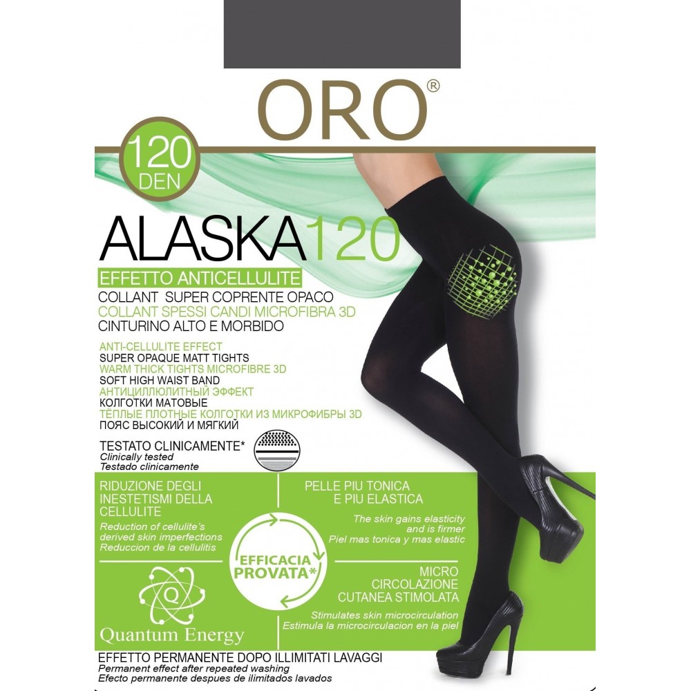 Колготки жіночі ORO ALASKA 120 DEN grafite 5