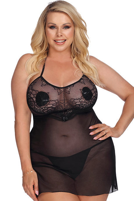 Комбінація anais Liva Черный 5XL/6XL(XXL+)