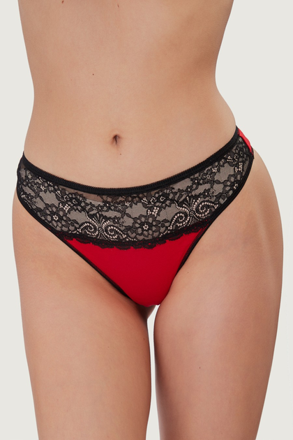 Стрінги жіночі труси ORO 2229 Virginia rosso XL