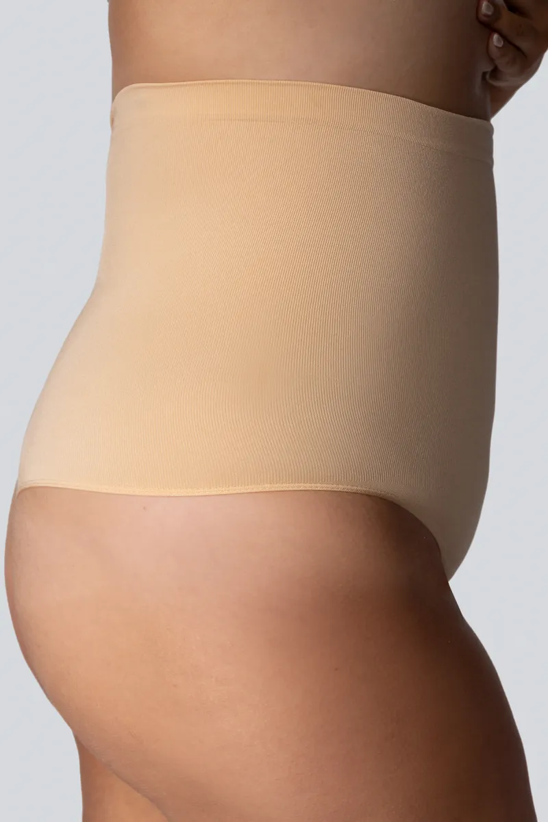 Стрінги жіночі трусики великого розміру з коригуючим ефектом mona queen high-waisted smoothwear 8/9