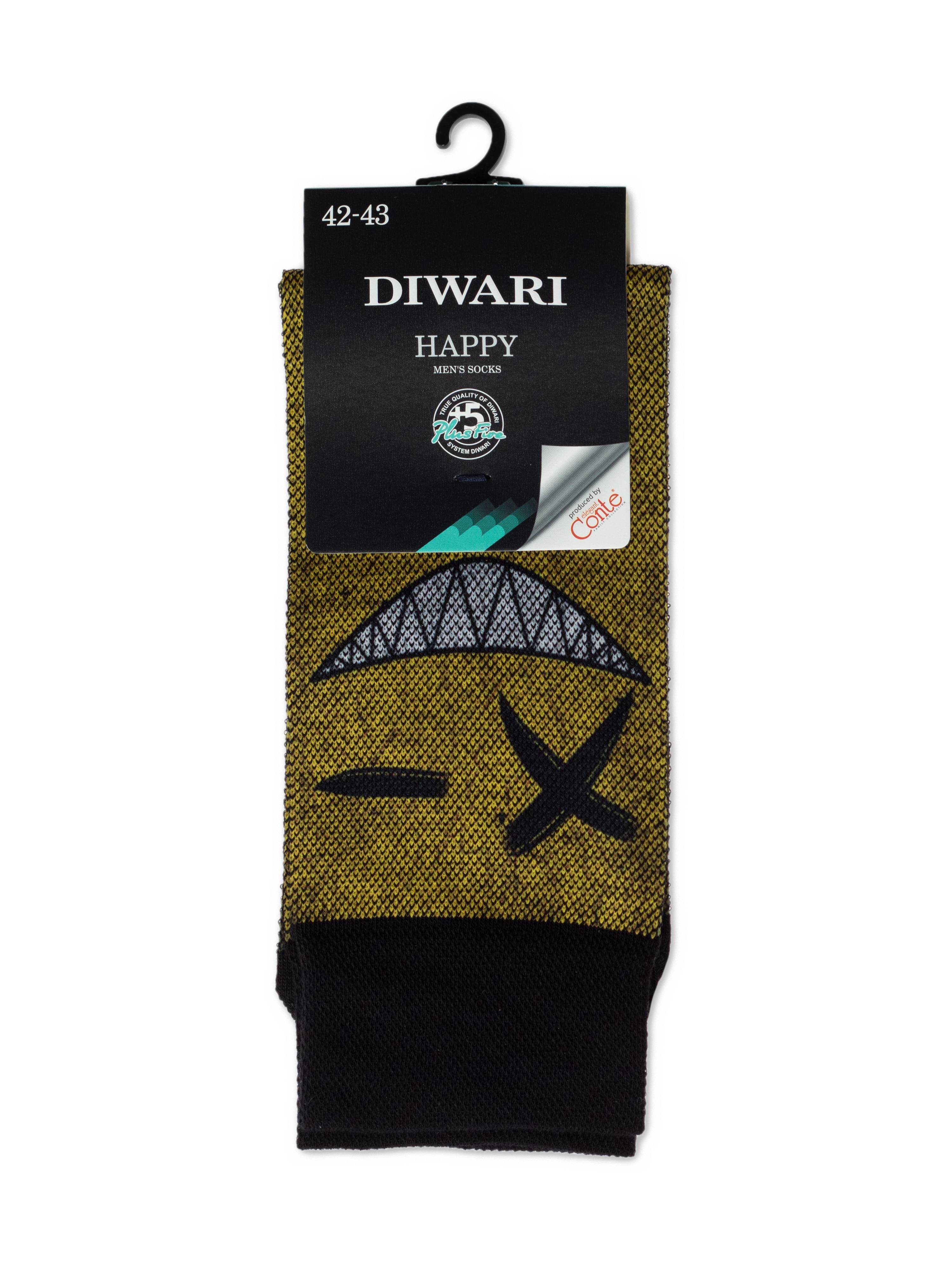 Шкарпетки чол. DW HAPPY 20С-202СП, р.25, 150 жовтий
